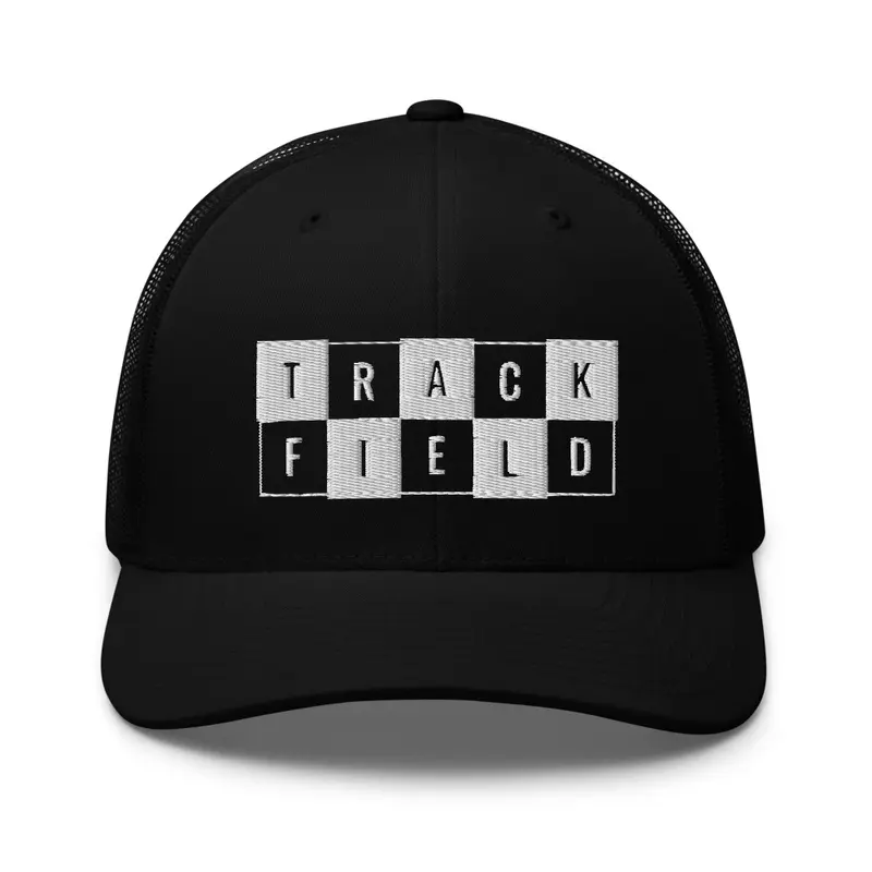 Track and Field Checker Logo Hat