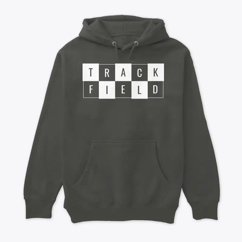 Track and Field Checker Logo Hoodie